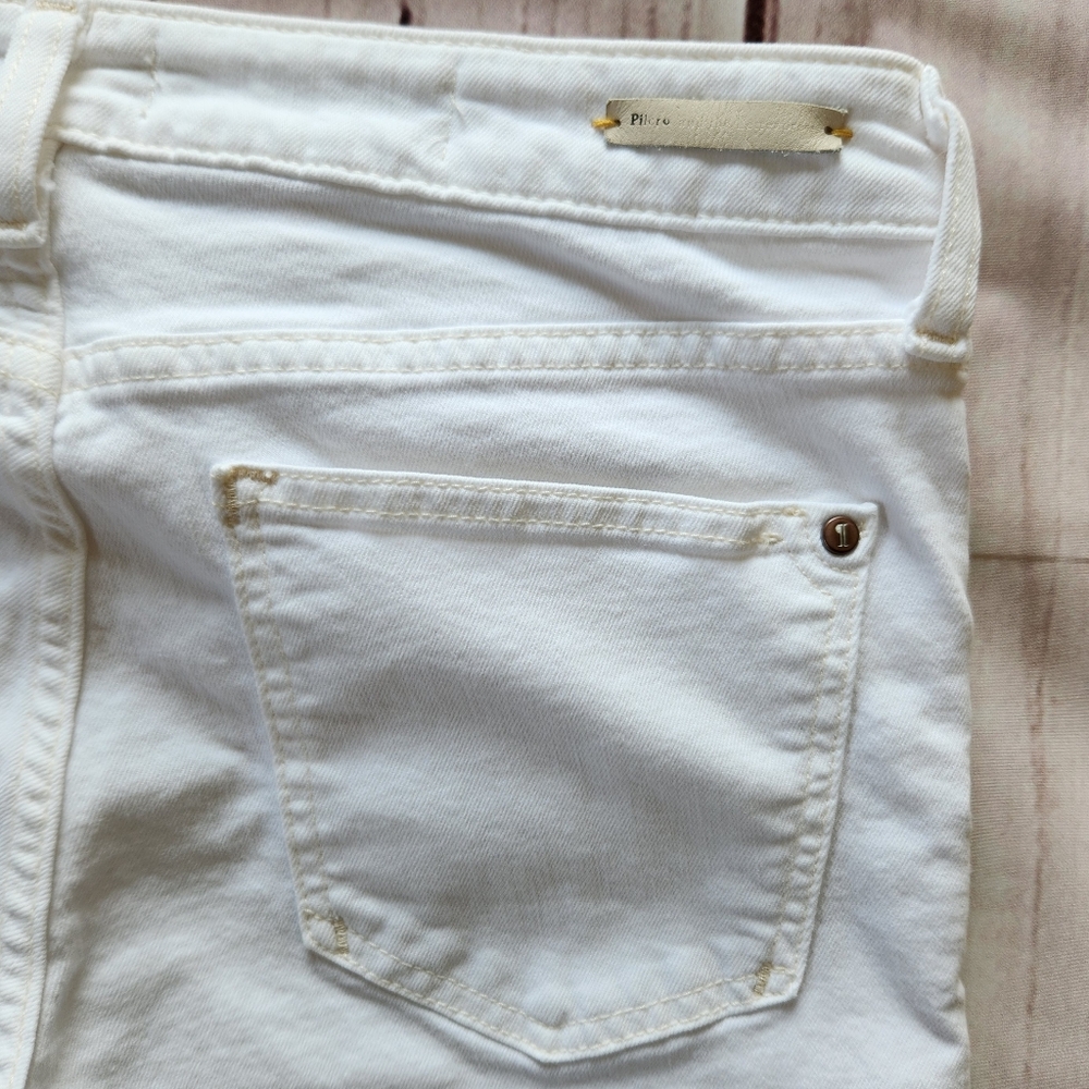 Anthropologie Pilcro Letterpress "Stet" Skinny Ankle Jean White, Women's Size 28 - Picture 9 of 11